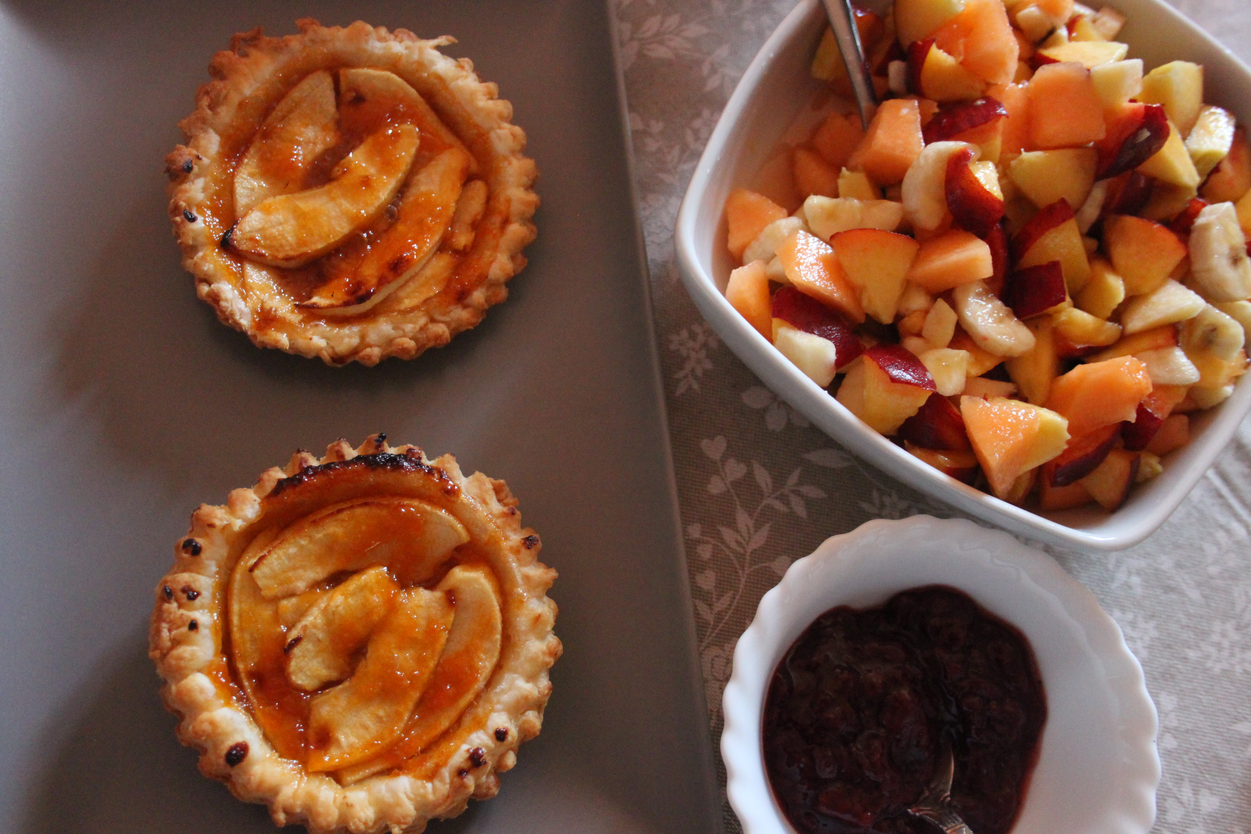 Fresh fruit and pastries