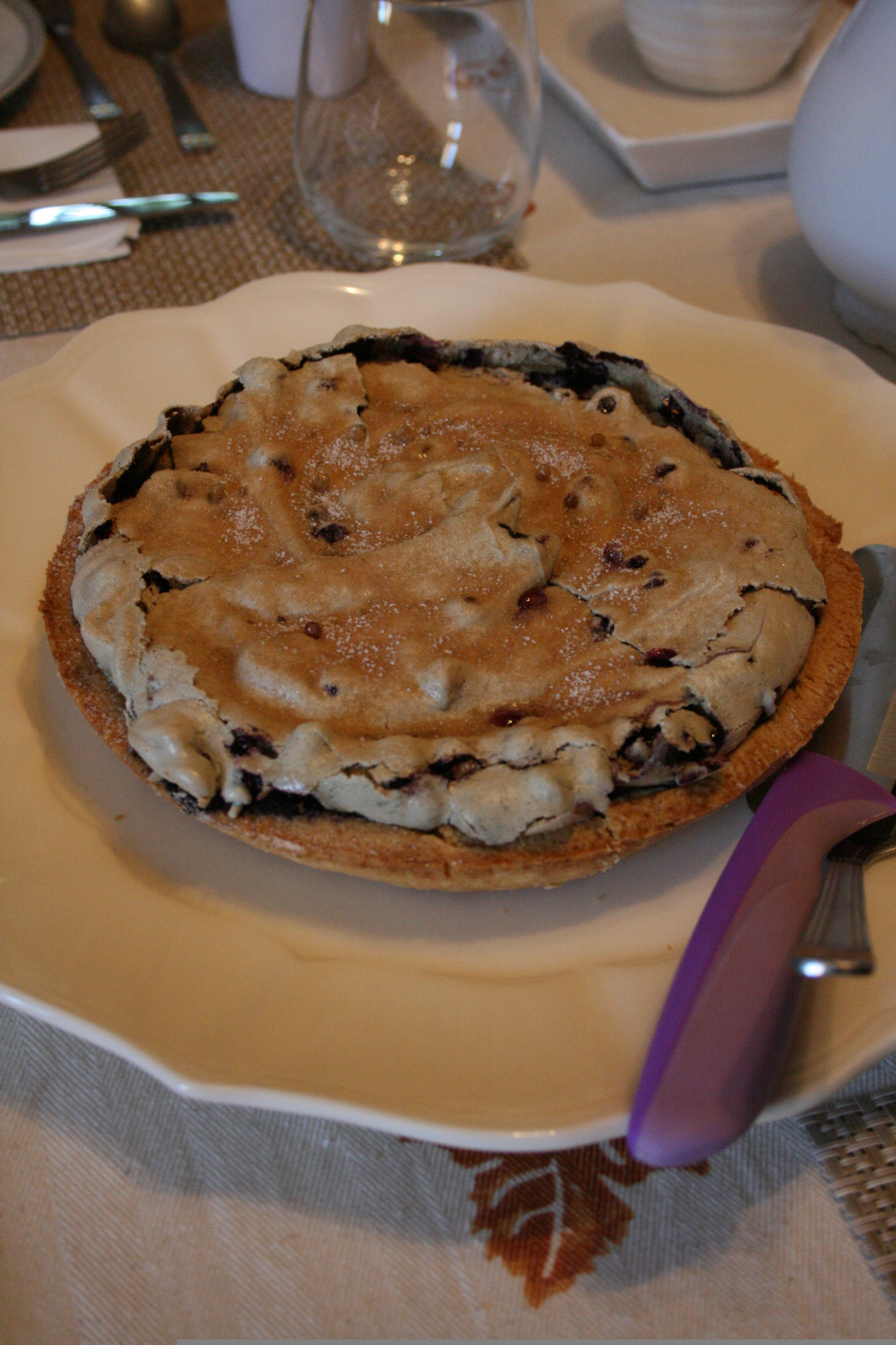 Homemade chocolate pie