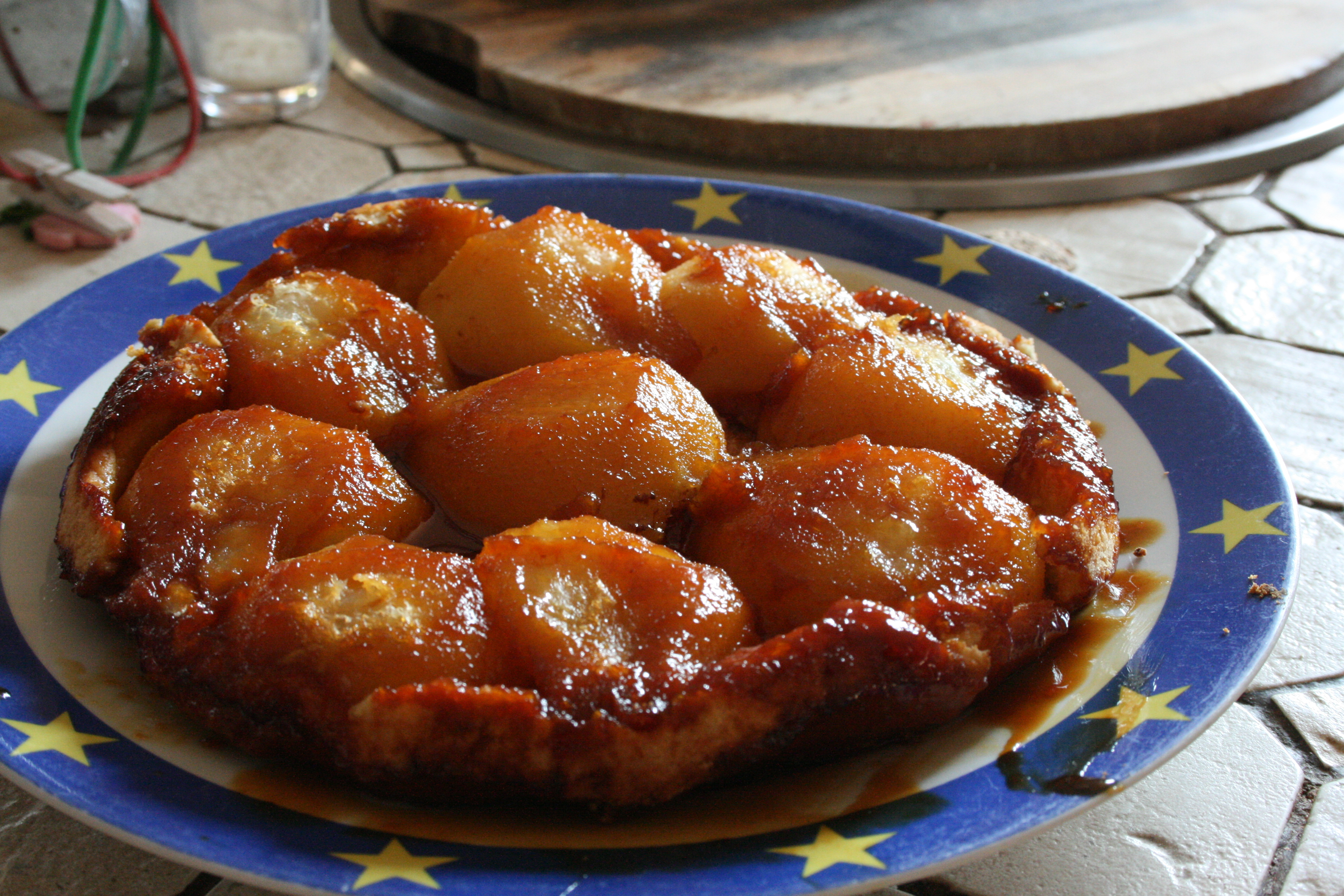 Pear tarte tatin breakfast
