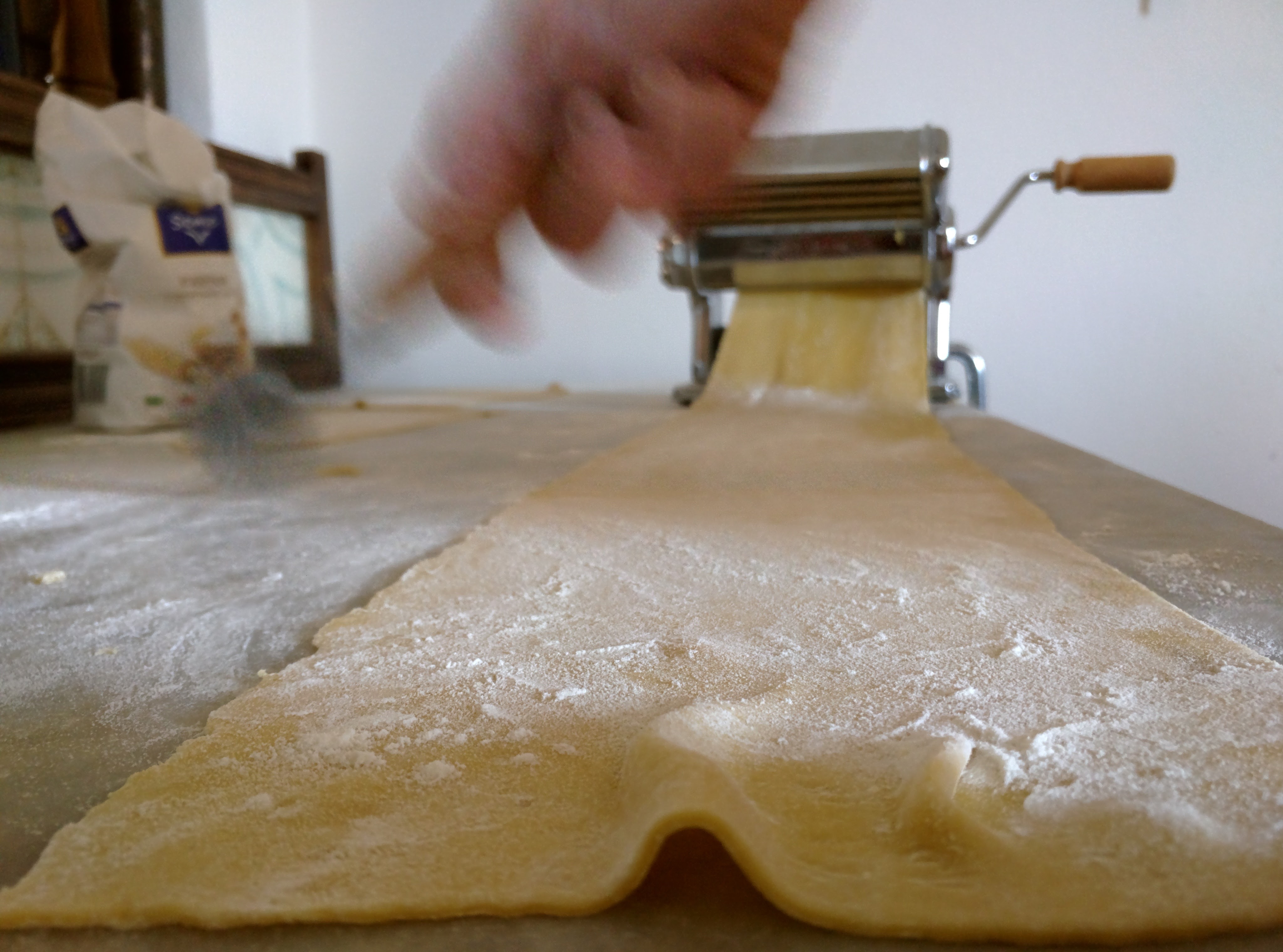 Tagliatelle making session